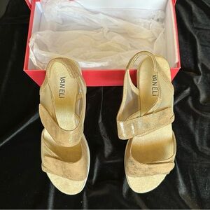 Vaneli Eber Silver Gold Size 9N